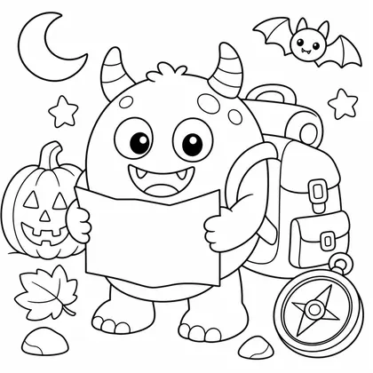 Dibujo de monstruo explorador para colorear