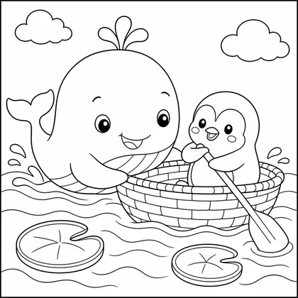 Ausmalbild Insel 3