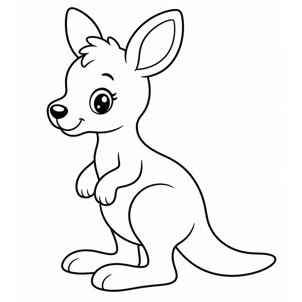 Coloriages de kangourous