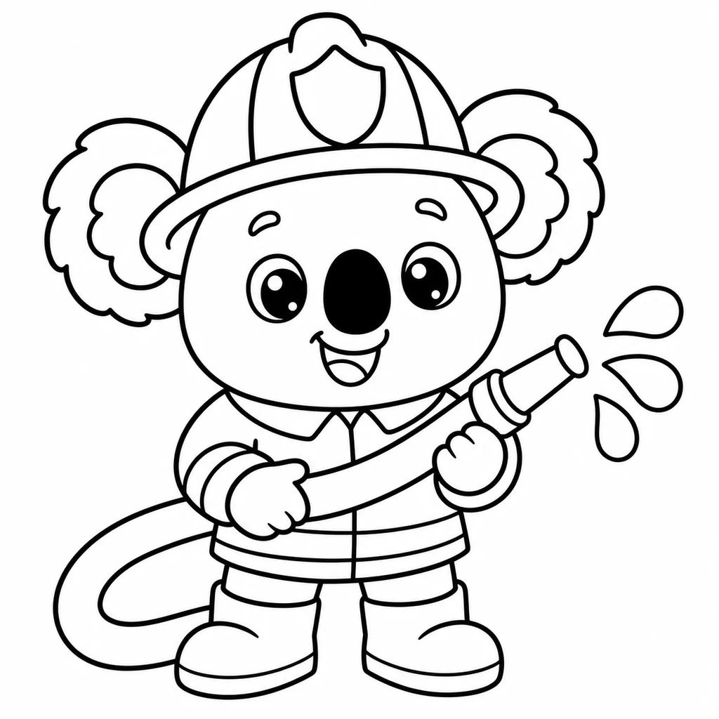 koala kleurplaat 1