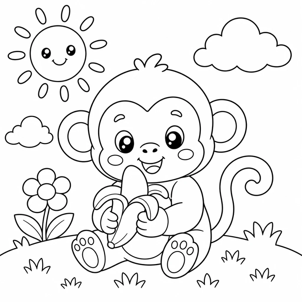 Coloriages de singes