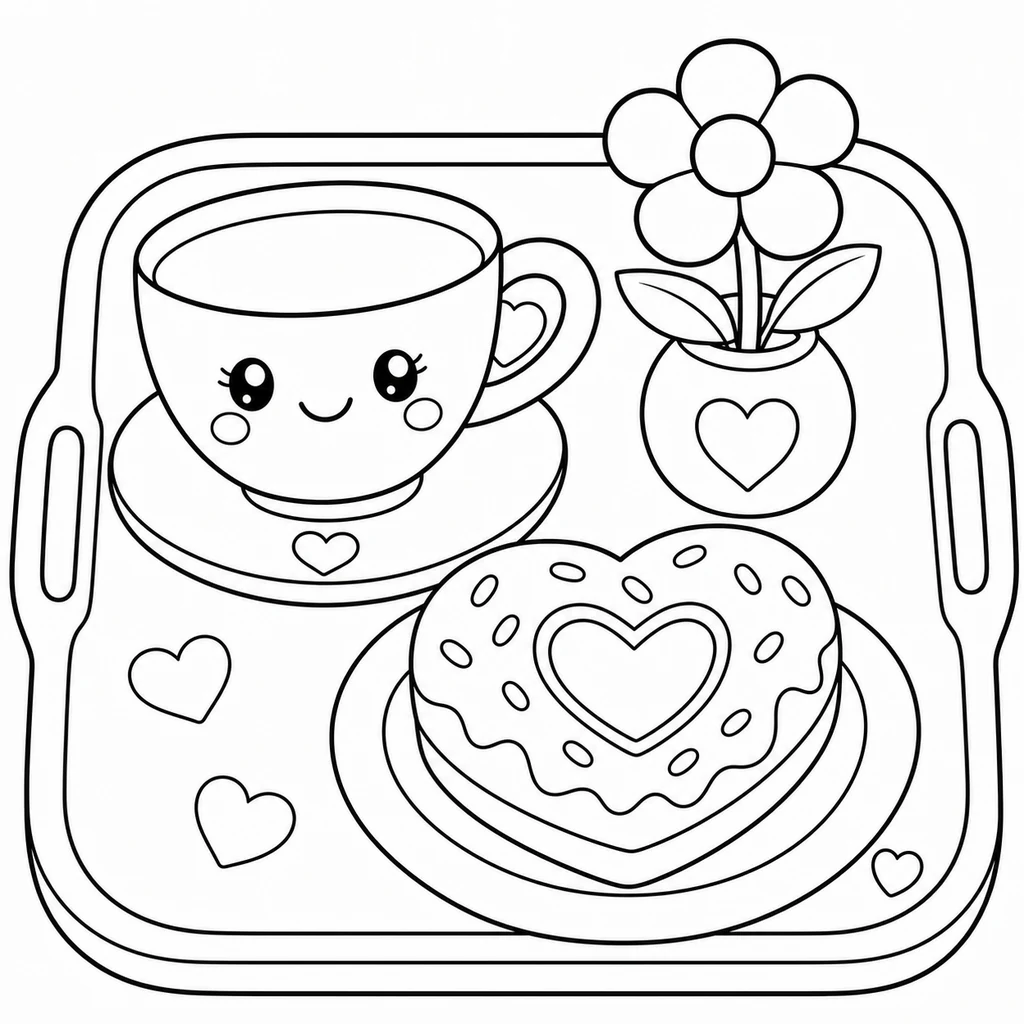 Coloriage : Fête des Mères n°5