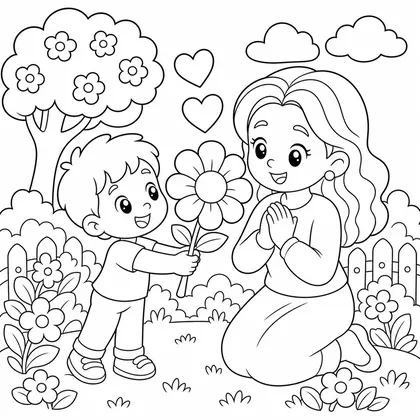 Dibujos del Día de la Madre para colorear
