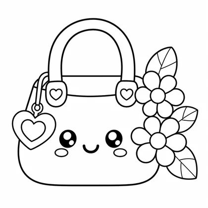Dibujo de bolso para mamá para colorear