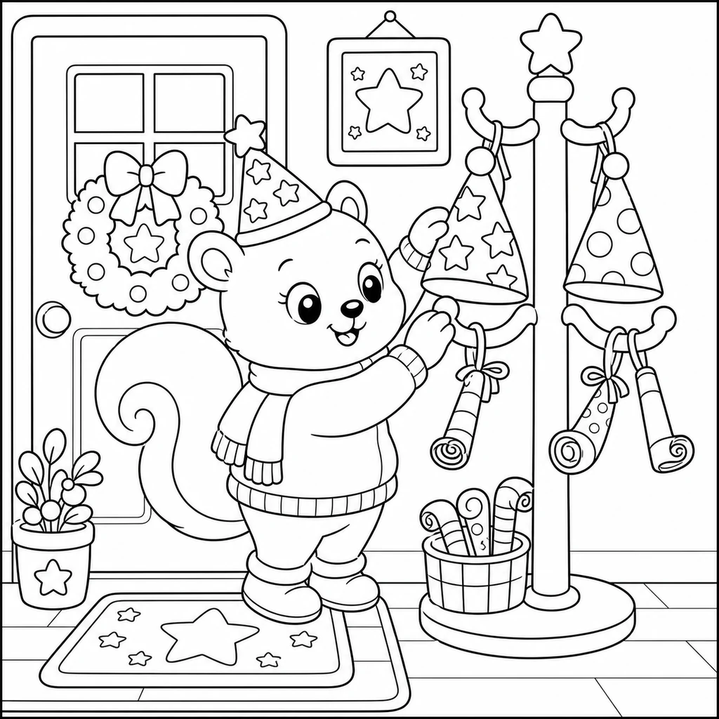 Coloriage : Nouvel An n°2