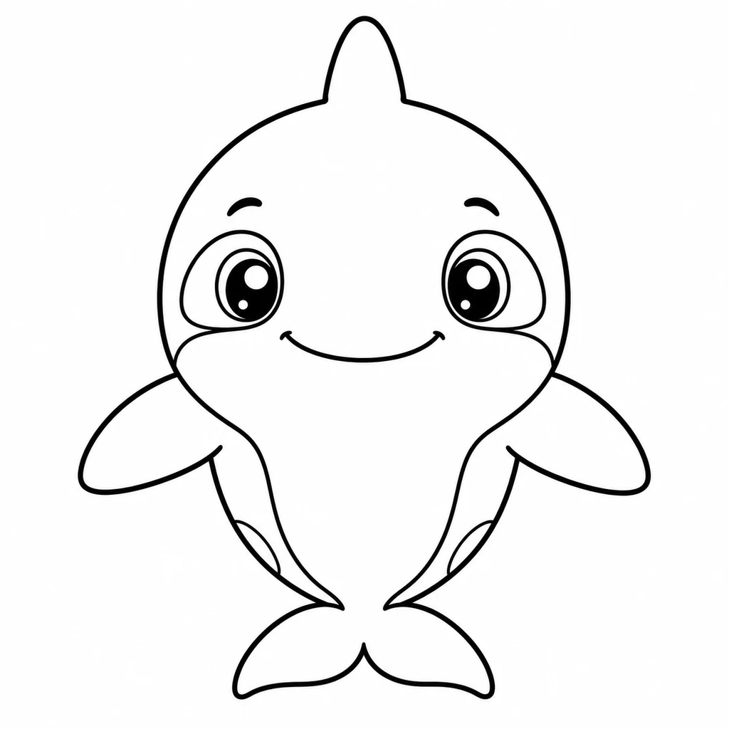Coloriage : Orque de face