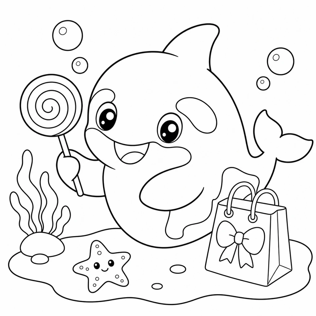 Coloriage : Orque avec une veste et un sac