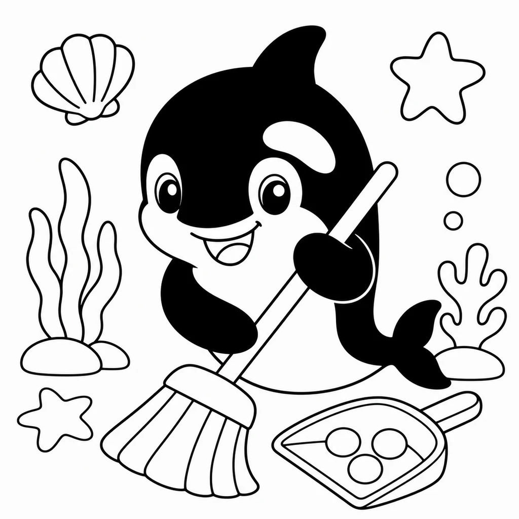 orka kleurplaat 1