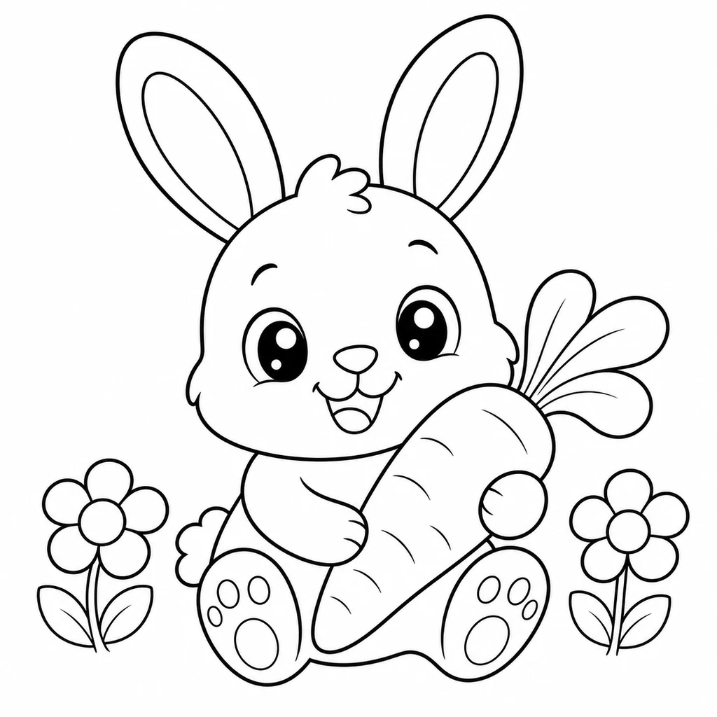 Coloriages de lapins