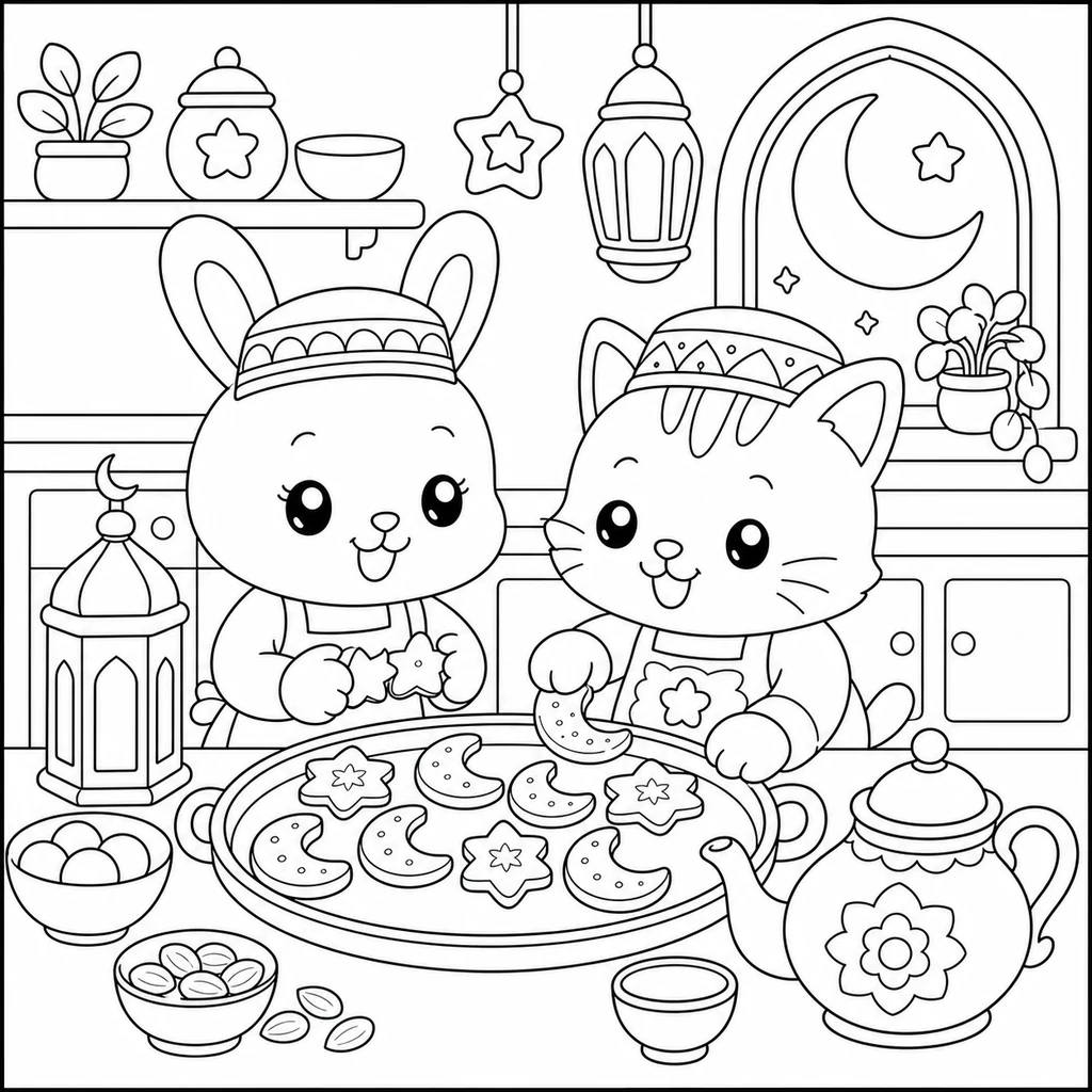 Disegno di Ramadan 3 da colorare