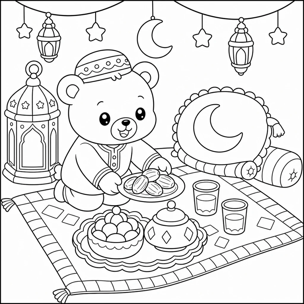 Disegni di Ramadan da colorare