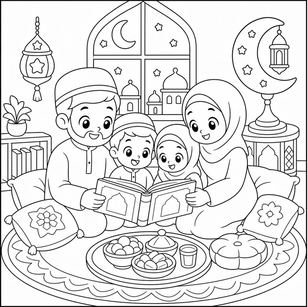 Disegno di Ramadan 6 da colorare