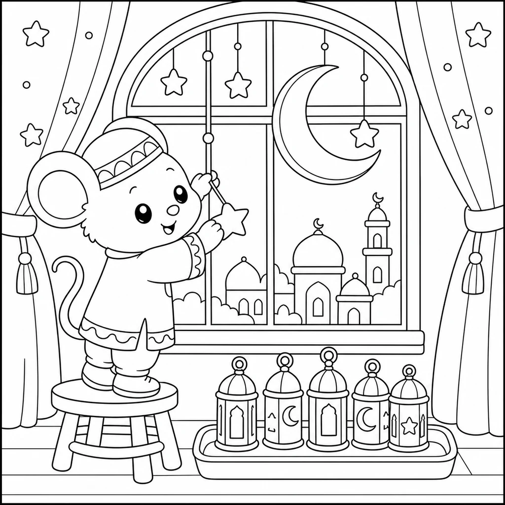 Disegno di Ramadan 8 da colorare