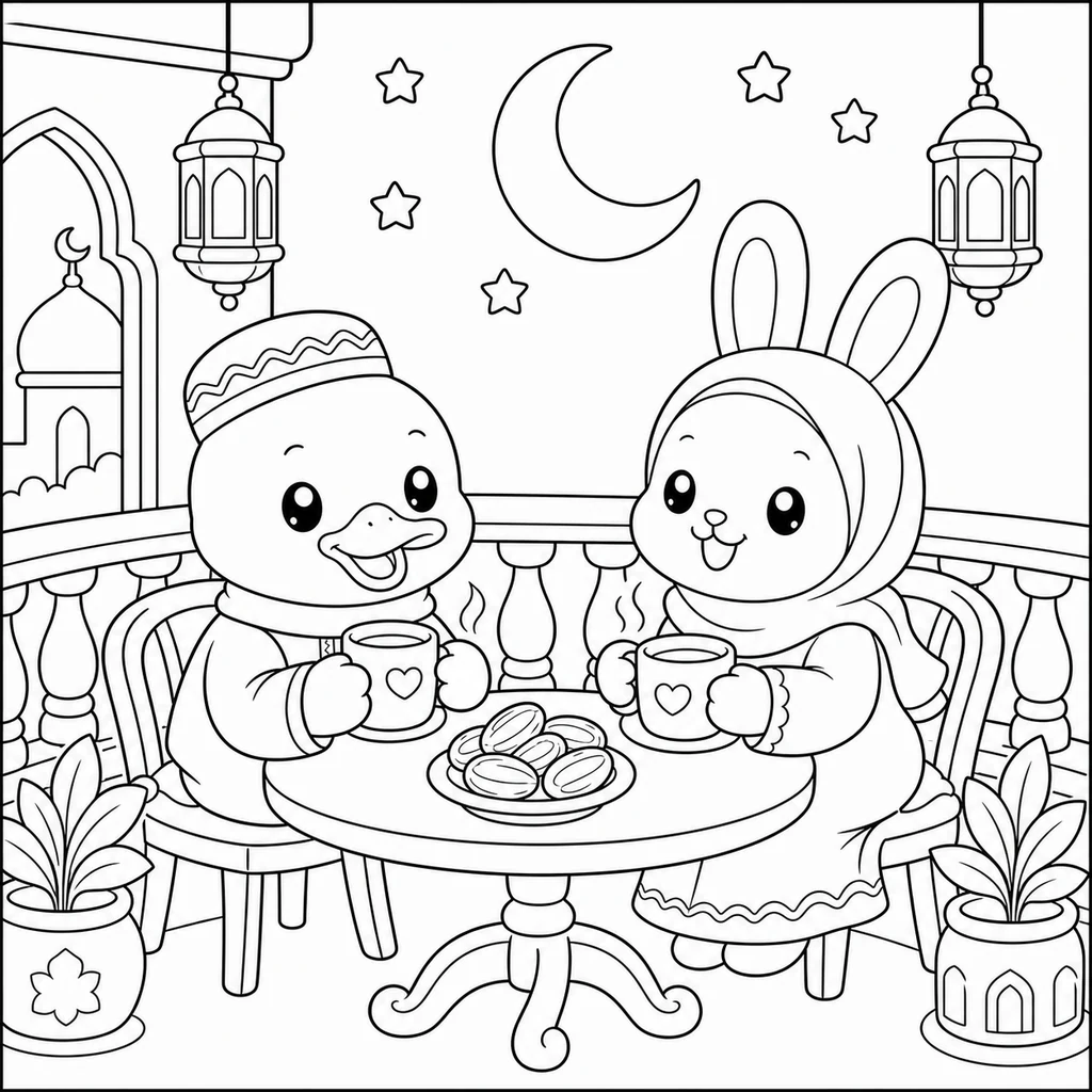 Disegno di Ramadan 9 da colorare