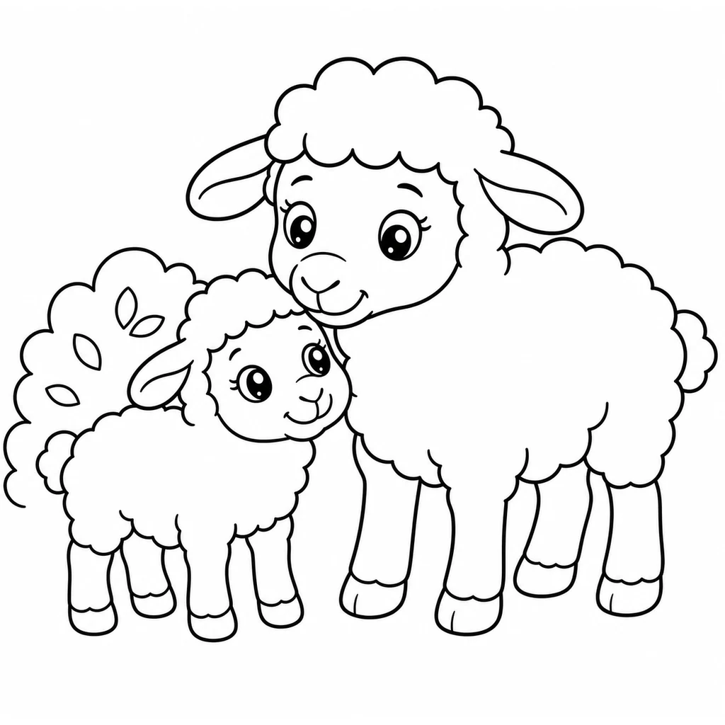 Disegno di Pecora 6 da colorare