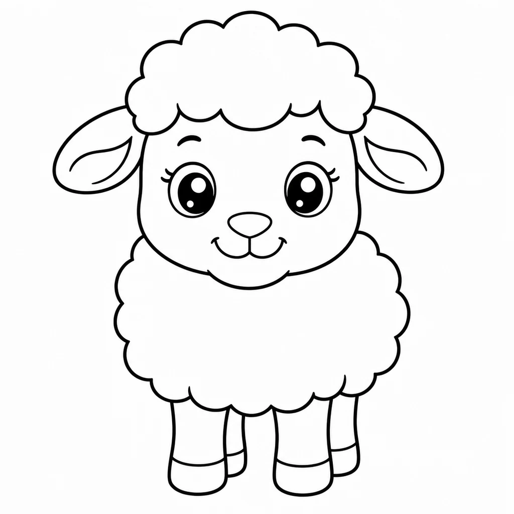 Disegno di Pecora 9 da colorare