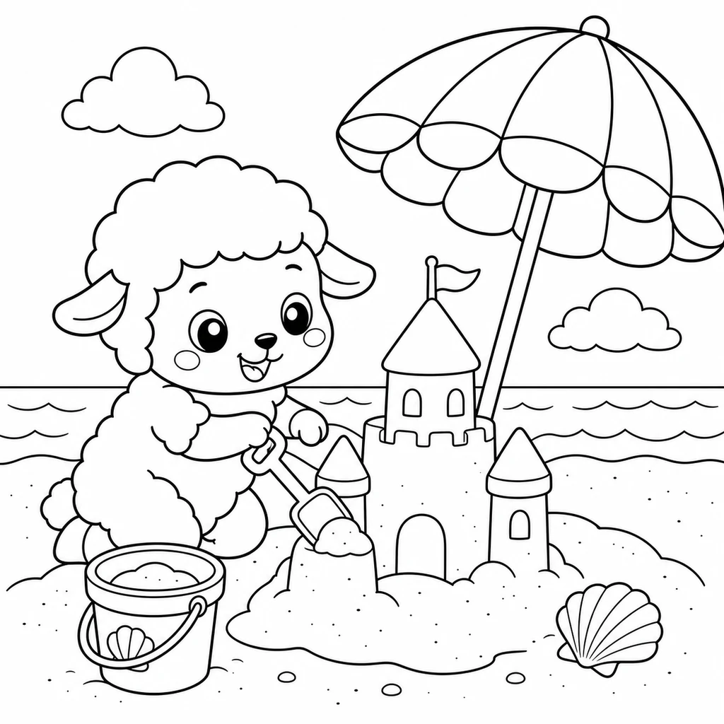 Disegno di Pecora 12 da colorare