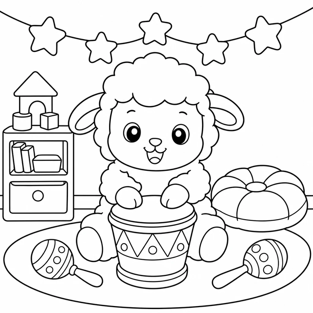 Disegno di Pecora 17 da colorare