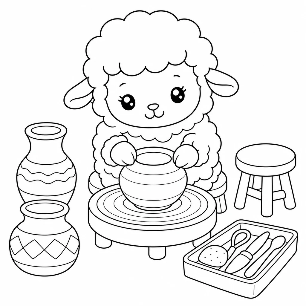 Disegno di Pecora 21 da colorare