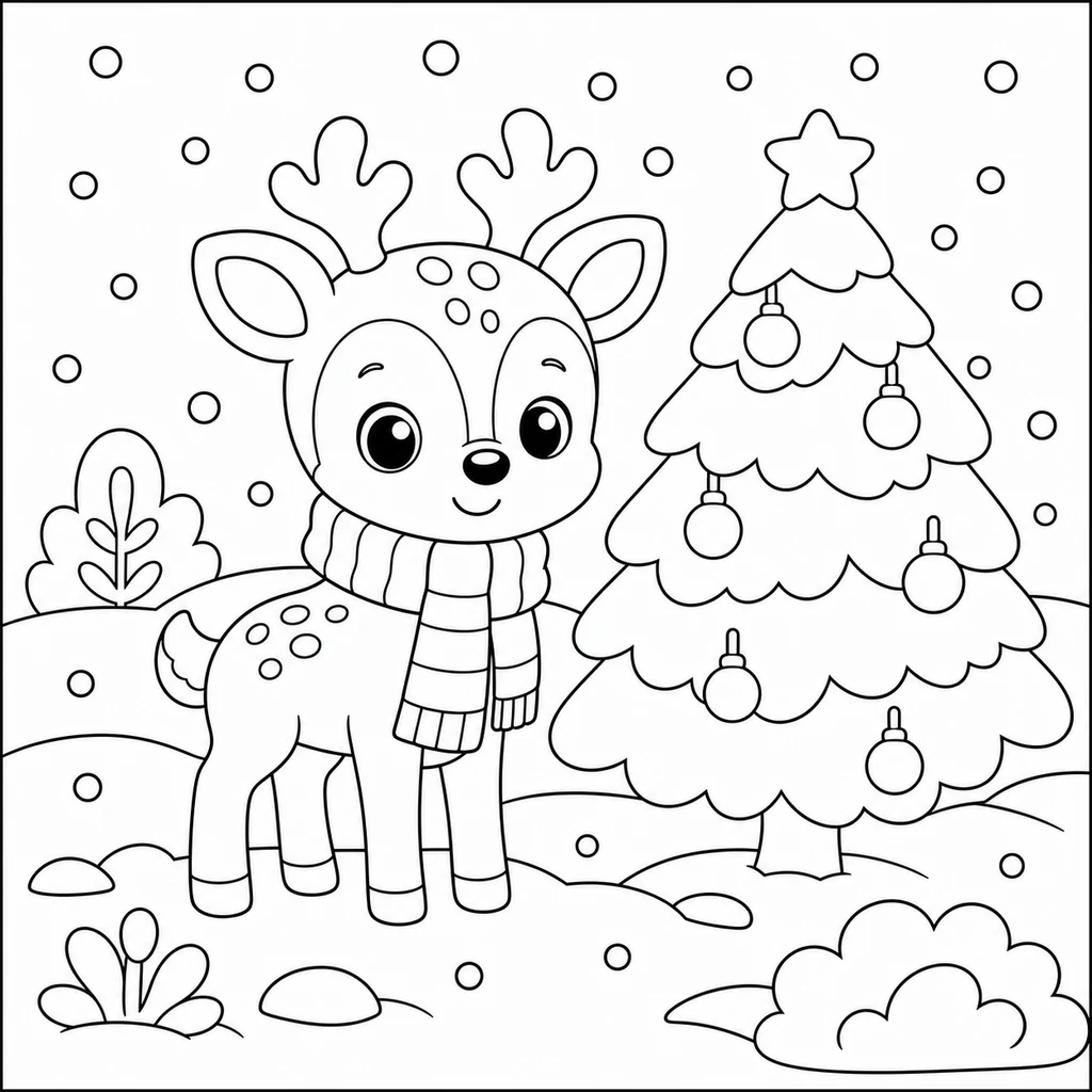Coloriage : Neige n°8