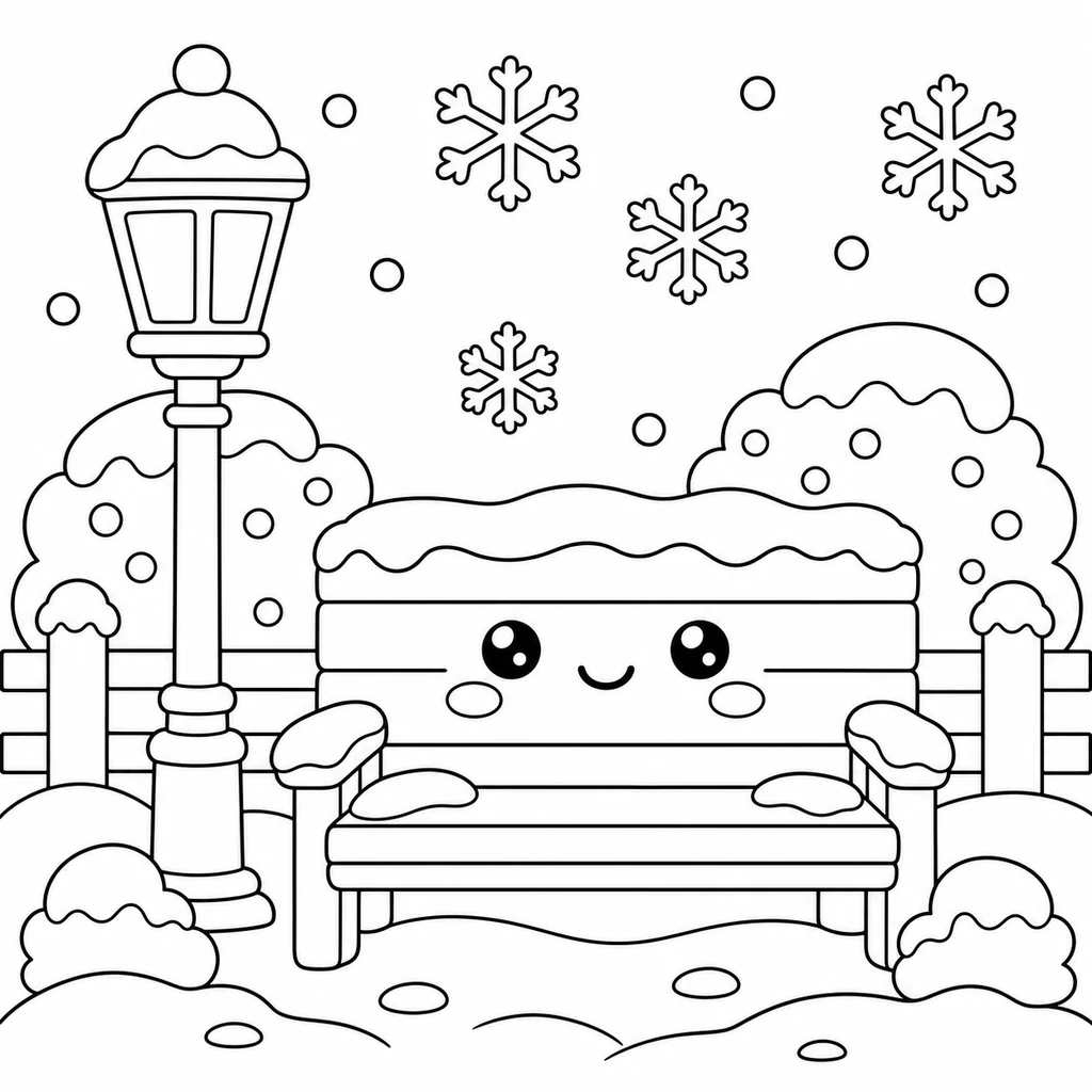Coloriage : Neige n°15