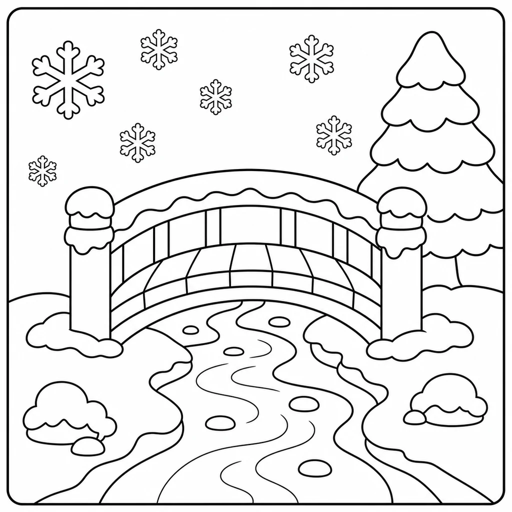 Coloriage : Neige n°16
