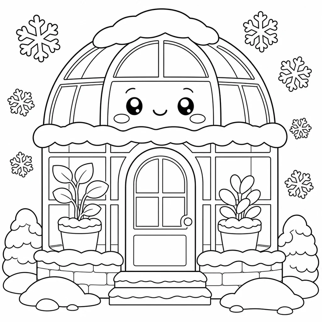 Coloriage : Neige n°18