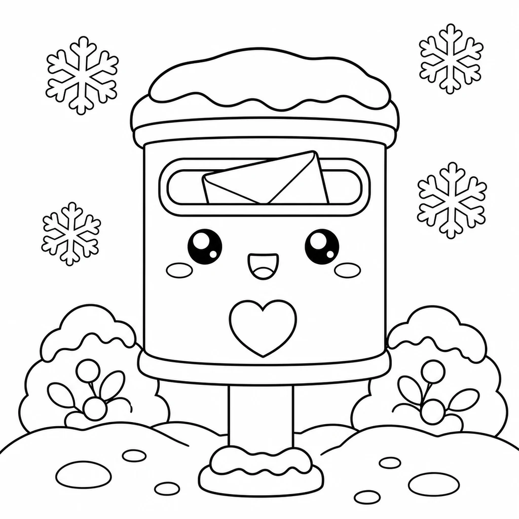 Coloriage : Neige n°19