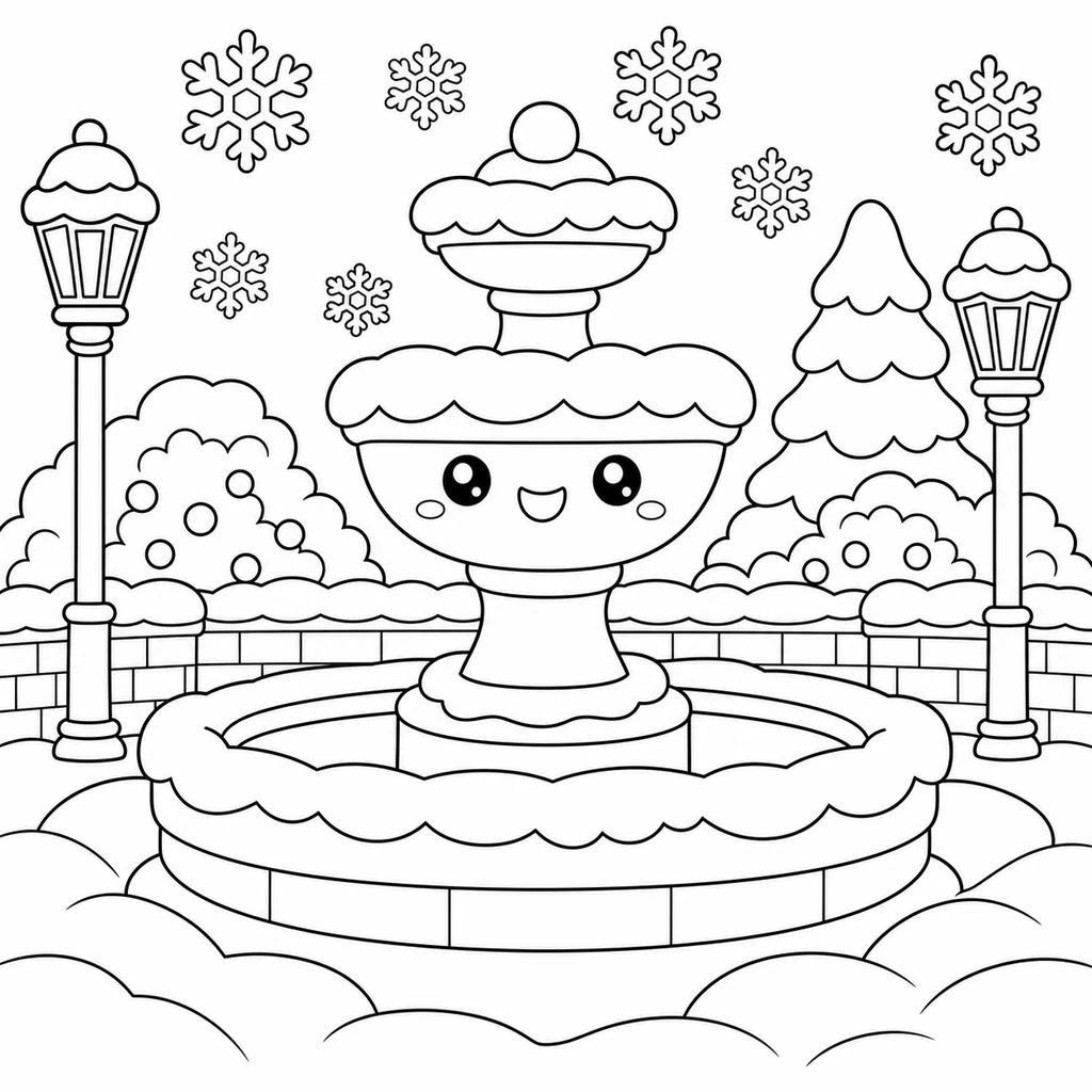Coloriage : Neige n°22