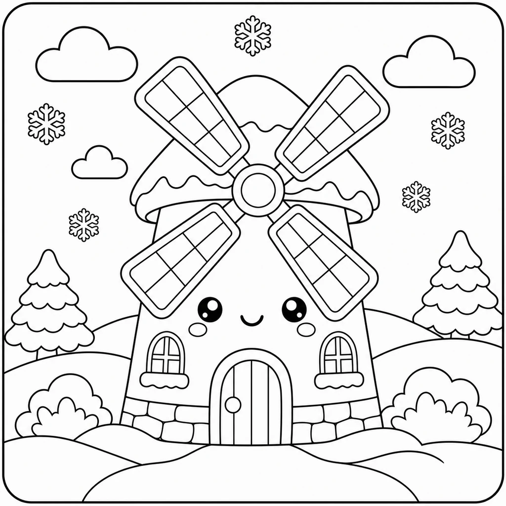 Coloriage : Neige n°29
