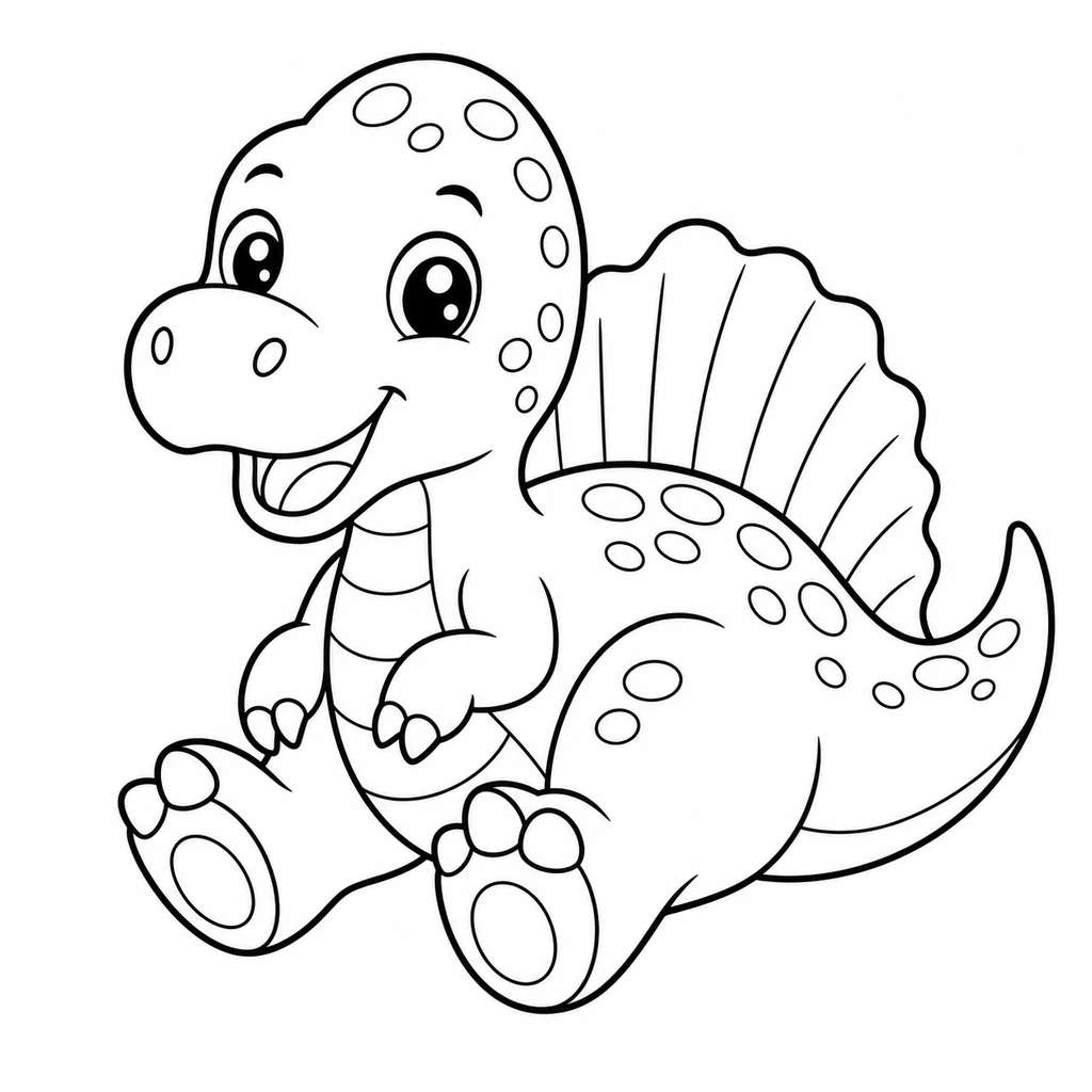 Spinosaurus 2 zum Ausmalen