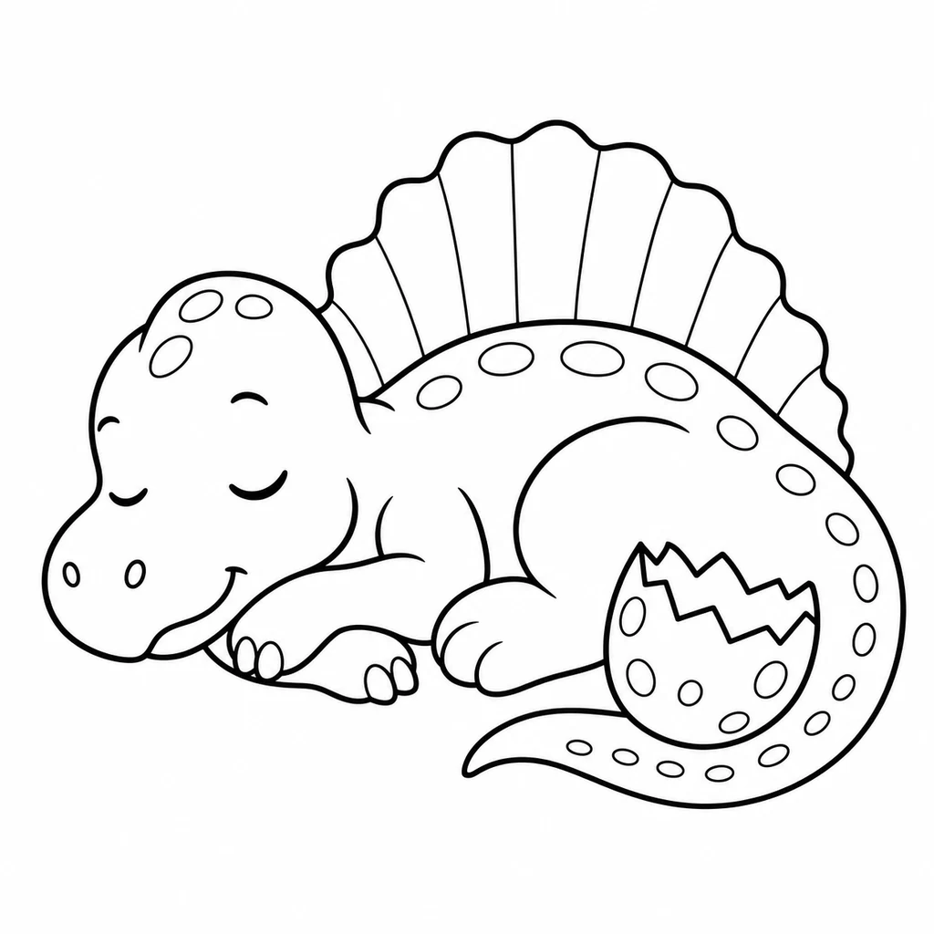 Spinosaurus 4 zum Ausmalen