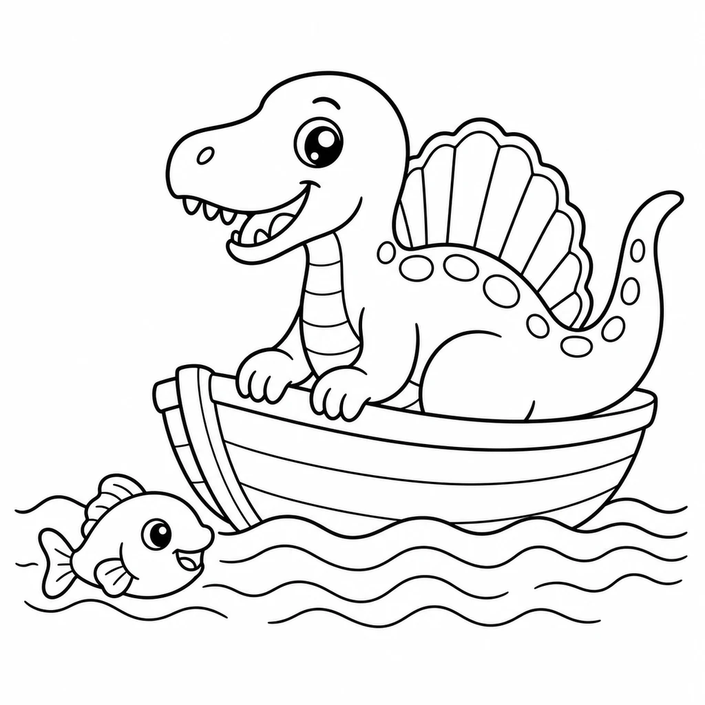 Spinosaurus 12 zum Ausmalen