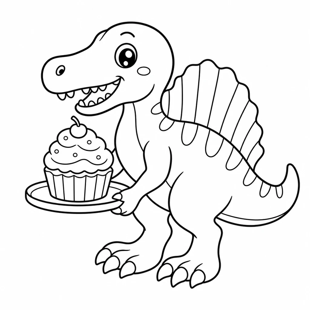 Spinosaurus 13 zum Ausmalen