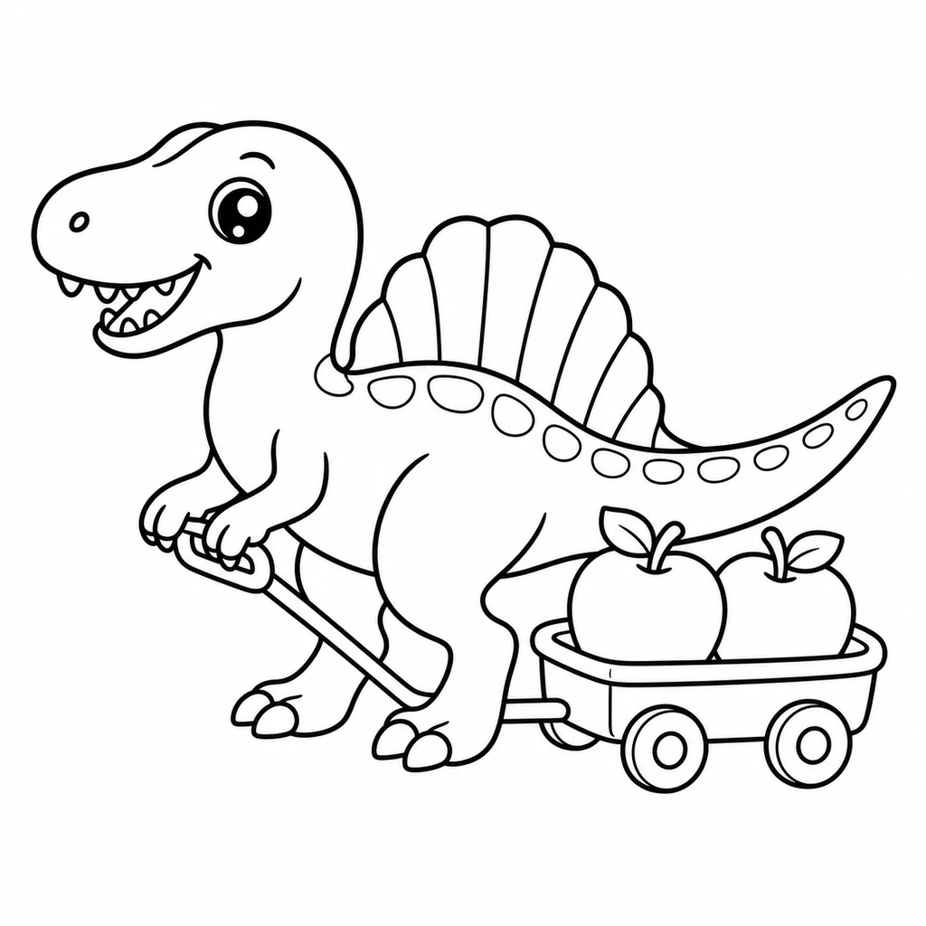 Spinosaurus 14 zum Ausmalen