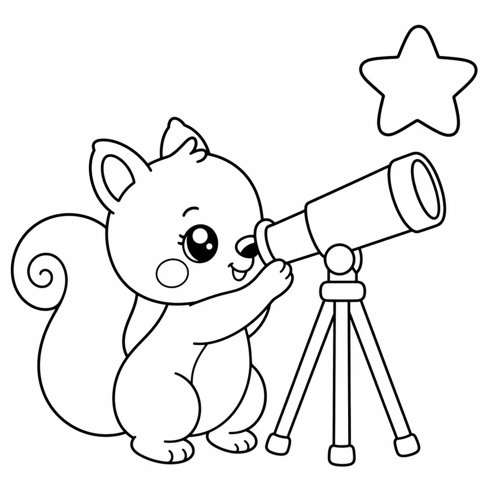 Disegno di Scoiattolo 21 da colorare