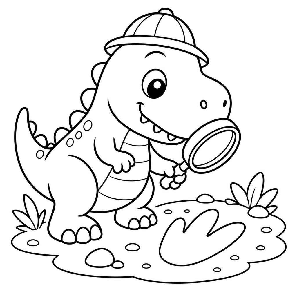 T-Rex 2 zum Ausmalen
