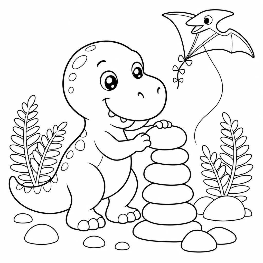 T-Rex 9 zum Ausmalen