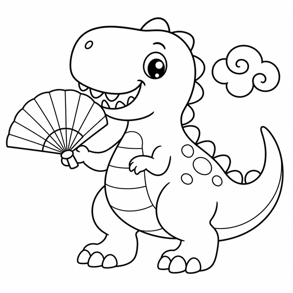 T-Rex 19 zum Ausmalen