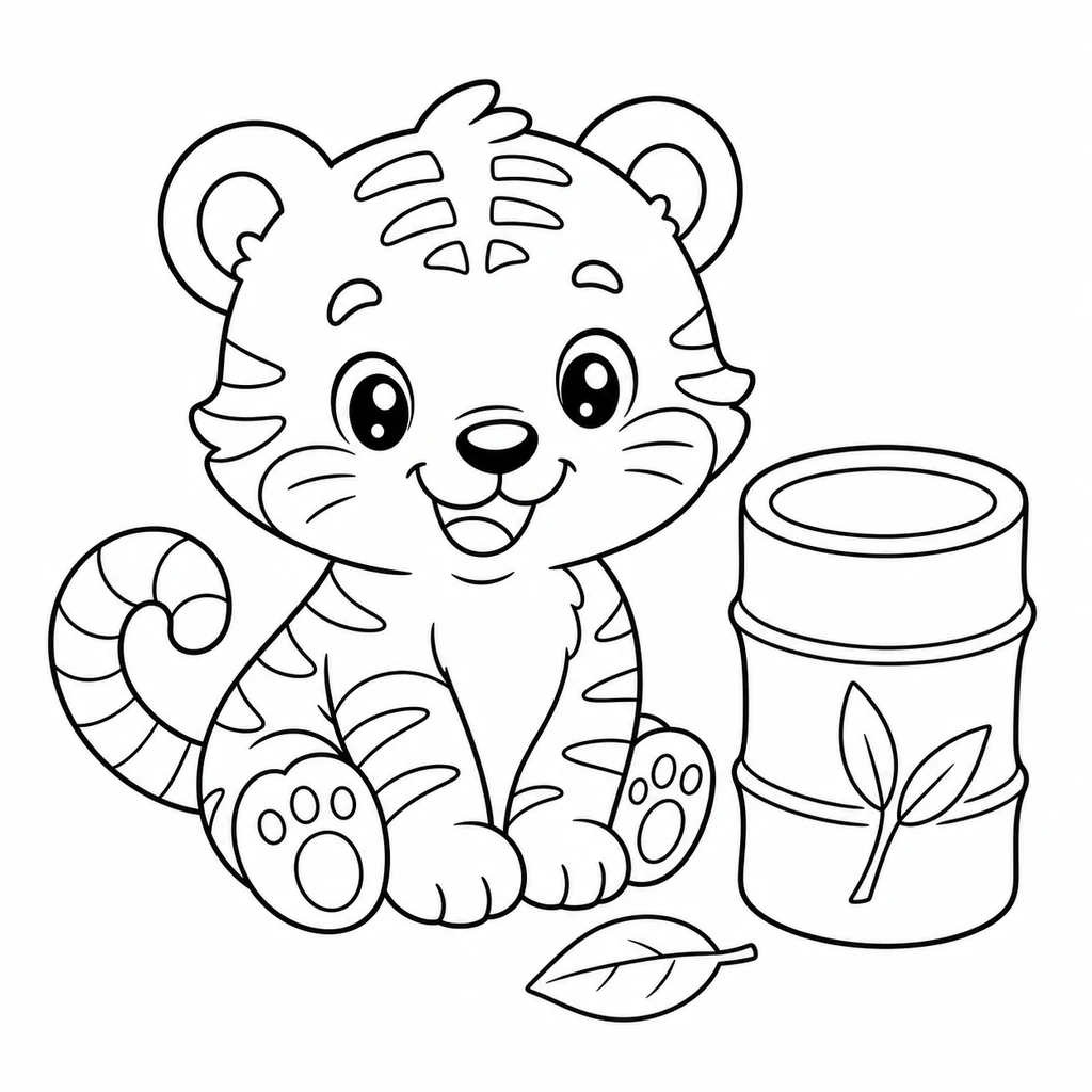 Coloriages de tigres