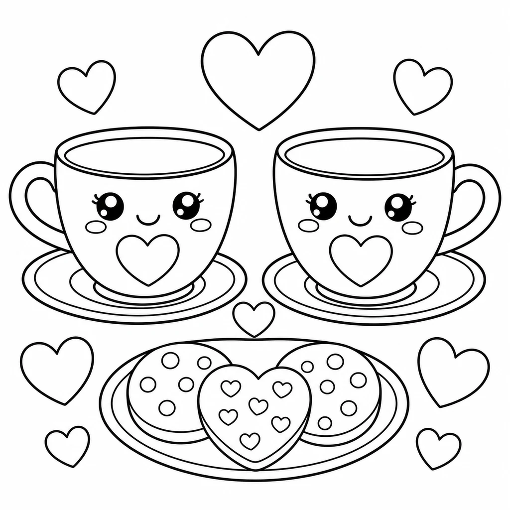 Disegno di San Valentino 26 da colorare