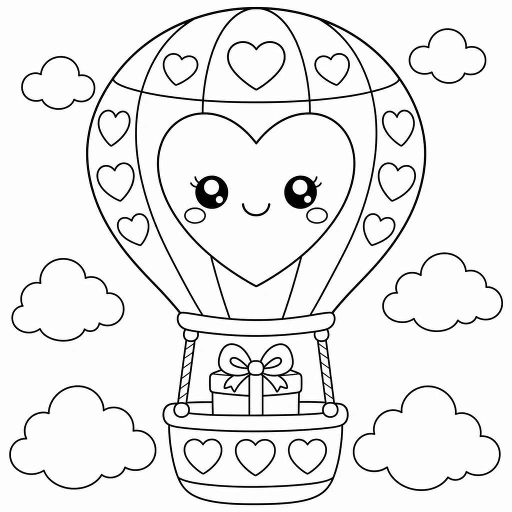 Disegno di San Valentino 30 da colorare