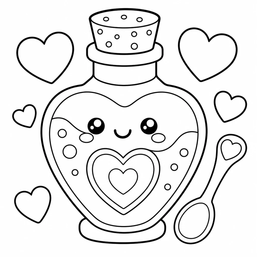 Disegno di San Valentino 31 da colorare