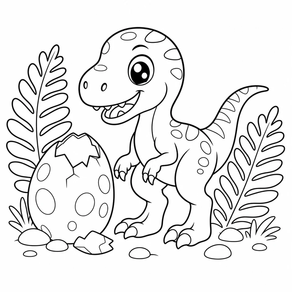 Velociraptor 1 zum Ausmalen
