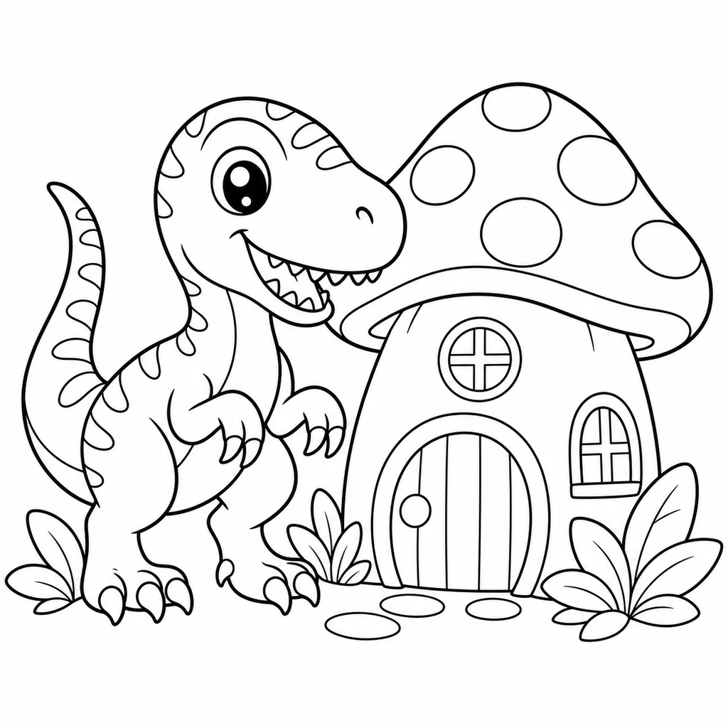 Velociraptor 17 zum Ausmalen