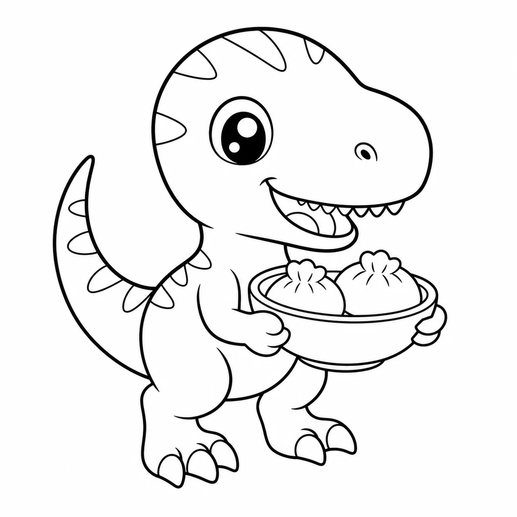 Velociraptor 18 zum Ausmalen
