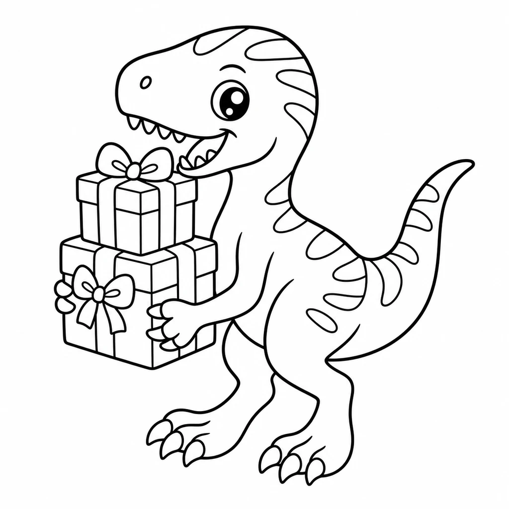 Velociraptor 20 zum Ausmalen