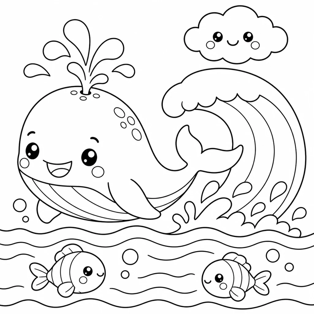 Disegno di onda 3 da colorare
