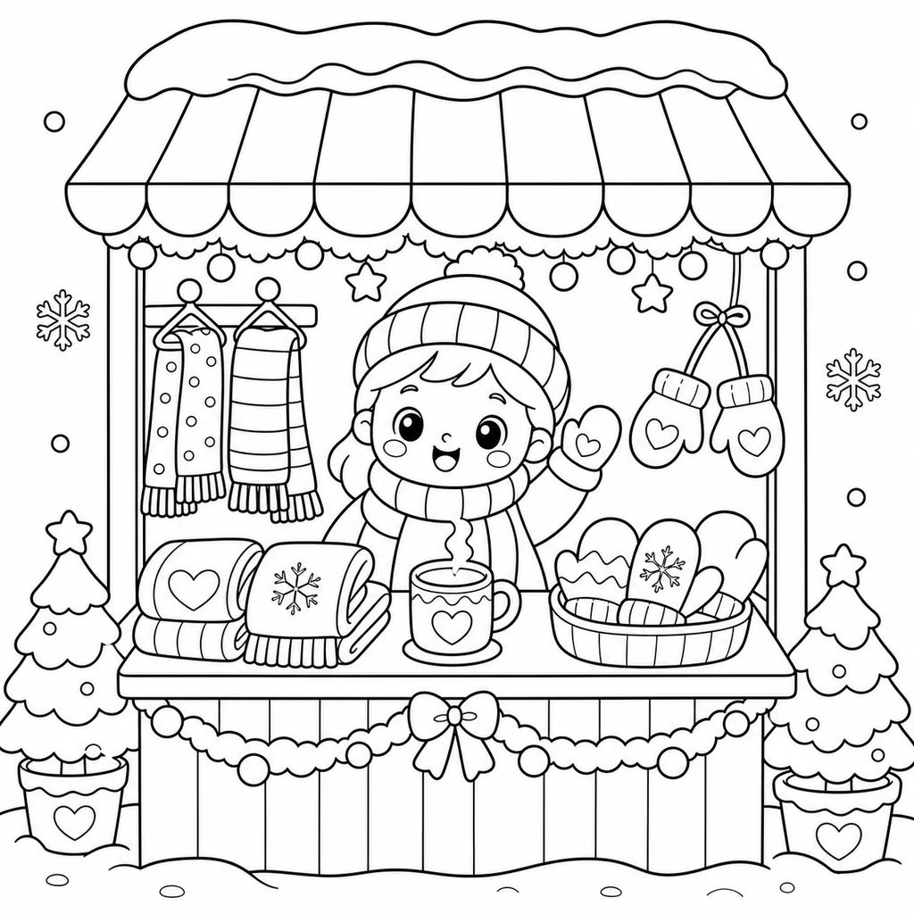 Disegno di inverno 31 da colorare