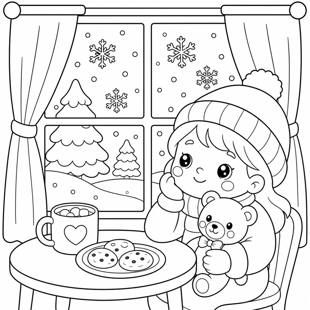 Coloriage : Hiver n°25